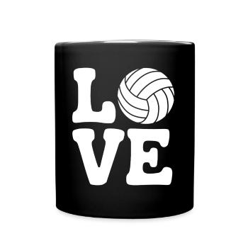 volley-ball dire drôle de cadeau de volley-ball - Mug uni - noir - Devant