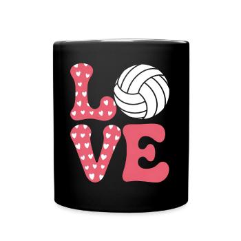 volley-ball dire drôle de cadeau de volley-ball - Mug uni - noir - Devant