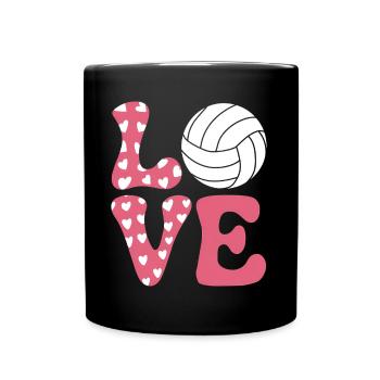 volley-ball dire drôle de cadeau de volley-ball - Mug uni - noir - Devant