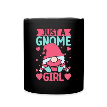 Garden Gnome Costume Just A Gnome Girl Gnome - Tasse einfarbig - Schwarz - Vorne