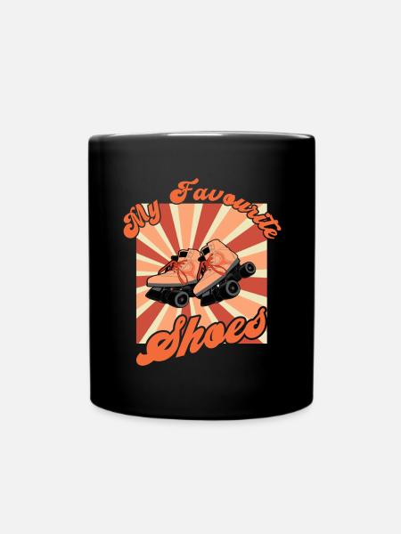 Rollerskater My Shoes Rollschuh Disco - Tasse einfarbig - Schwarz