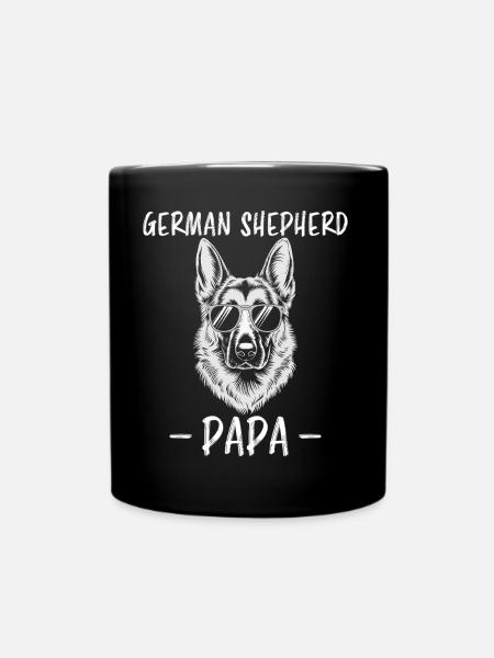 Deutscher Schäferhund Spruch Schäferhund Geschenk - Tasse einfarbig - Schwarz