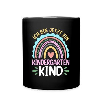 Enfants Maternelle Enfant Arc-en-ciel Fille - Mug uni - noir - Devant