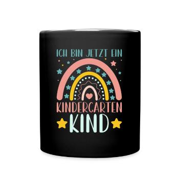 Enfants Maternelle Enfant Arc-en-ciel Fille - Mug uni - noir - Devant