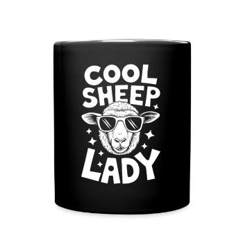 Schaf Spruch Hausschaf Lustiges Schafe Geschenk - Tasse einfarbig - Schwarz - Vorne