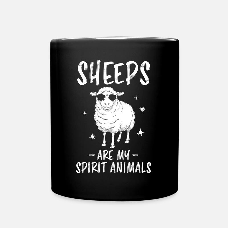 Schaf Spruch Hausschaf Lustiges Schafe Geschenk - Tasse einfarbig - Schwarz