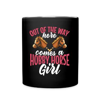 Hobby Horsing Hobby Horse Horse Horse Riding - Full Colour Mug - black - Front