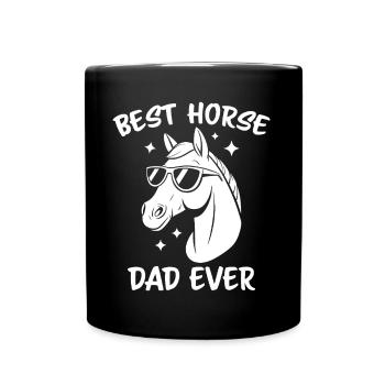 Pferde Spruch Reitsport Lustiges Pferde Geschenk - Tasse einfarbig - Schwarz - Vorne