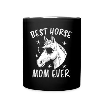 Chevaux Disant Sports Equestres Drôle Cheval Cadeau - Mug uni - noir - Devant