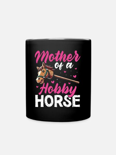 Hobby Horsing Steckenpferd Horse Pferde Reiten - Tasse einfarbig - Schwarz