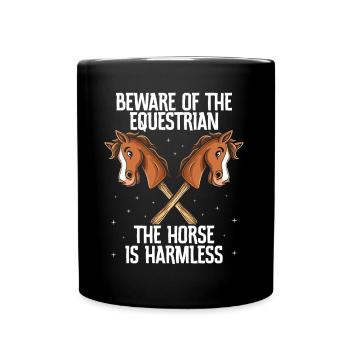 Hobby Horsing Hobby Horse Horse Horse Riding - Full Colour Mug - black - Front