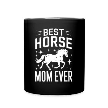 Chevaux Disant Sports Equestres Drôle Cheval Cadeau - Mug uni - noir - Devant