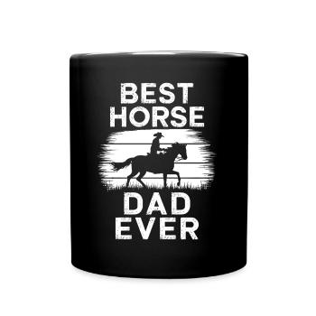 Pferde Spruch Reitsport Lustiges Pferde Geschenk - Tasse einfarbig - Schwarz - Vorne