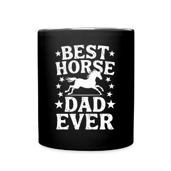 Pferde Spruch Reitsport Lustiges Pferde Geschenk - Tasse einfarbig - Schwarz - Vorne