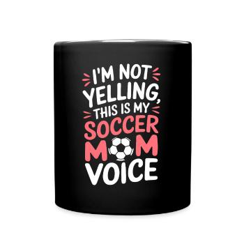 Soccer Dire Maman Drôle Joueur De Football Cadeau - Mug uni - noir - Devant