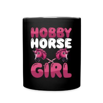 Hobby Horsing Hobby Cheval Cheval Équitation - Mug uni - noir - Devant