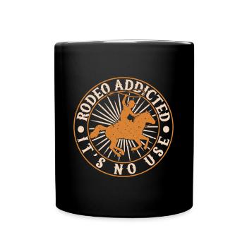 Western Rider Rodeo Addicted Rodeo - Mug uni - noir - Devant