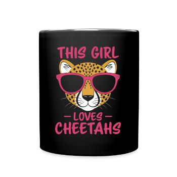 Guépard disant Afrique Drôle Cadeau de guépard - Mug uni - noir - Devant