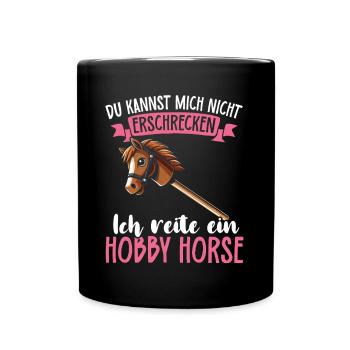 Hobby Horsing Hobby Horse Horse Horse Riding - Full Colour Mug - black - Front