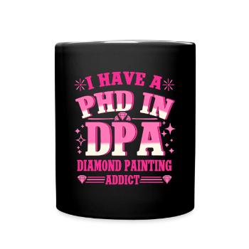 Diamond Painting Artist Addict Diamond Painting - Tasse einfarbig - Schwarz - Vorne