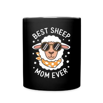 Schaf Spruch Hausschaf Lustiges Schafe Geschenk - Tasse einfarbig - Schwarz - Vorne