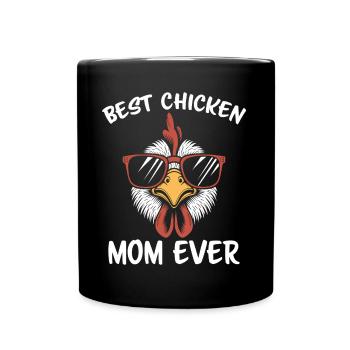 Chicken Saying Rooster Farmer Funny Chicken Gift - Full Colour Mug - black - Front