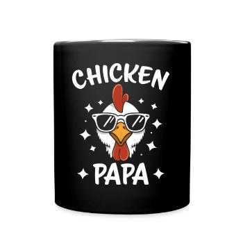 Poulet Disant Coq Fermier Drôle Poulet Cadeau - Mug uni - noir - Devant