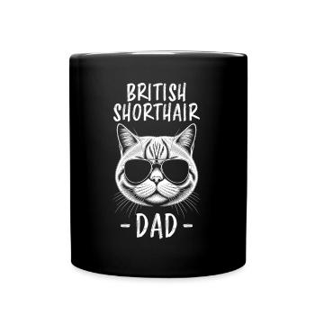 British Shorthair Dire Drôle de Chats Cadeau - Mug uni - noir - Devant