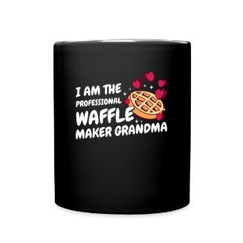 I Am The Professional Waffle Maker Grandma - Full Colour Mug - black - Front