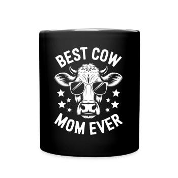 Kuh Spruch Kühe Landwirtin Lustiges Kuh Geschenk - Tasse einfarbig - Schwarz - Vorne