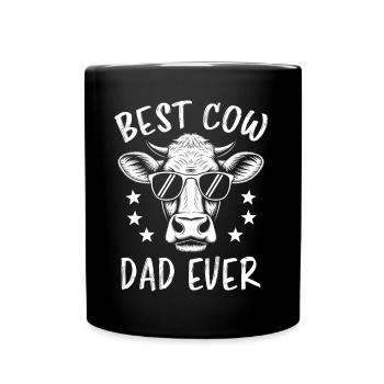 Kuh Spruch Kühe Landwirt Lustiges Kuh Geschenk - Tasse einfarbig - Schwarz - Vorne