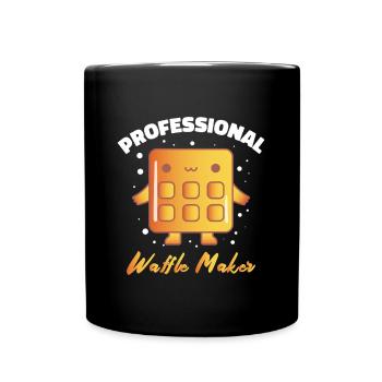 Waffles Gift Waffle Chef Breakfast Waffle - Full Colour Mug - black - Front