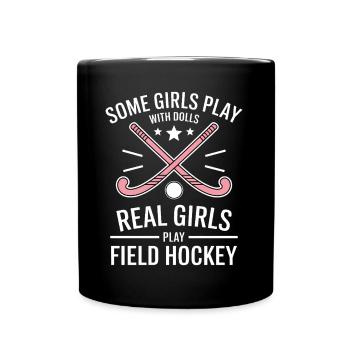 Field Hockey Saying Sports Funny Field Hockey Gift - Full Colour Mug - black - Front