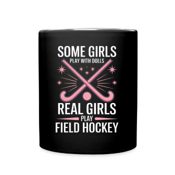 Field Hockey Saying Sports Funny Field Hockey Gift - Full Colour Mug - black - Front