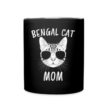 Bengalkatze Spruch Lustiges Bengalkatzen Geschenk - Tasse einfarbig - Schwarz - Vorne