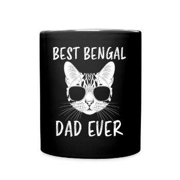 Bengalkatze Spruch Lustiges Bengalkatzen Geschenk - Tasse einfarbig - Schwarz - Vorne