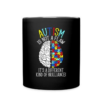 Autist Autism - Different Kind Of Brilliance - Full Colour Mug - black - Front