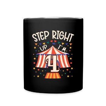 Circus Birthday Party - 4th Birthday Boy 4 Years - Tasse einfarbig - Schwarz - Vorne