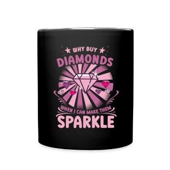 Diamond Painting Artist Why Buy When I Can Diamond - Full Colour Mug - black - Front