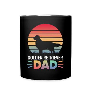 Golden Retriever Spruch Golden Retriever Geschenk - Tasse einfarbig - Schwarz - Vorne