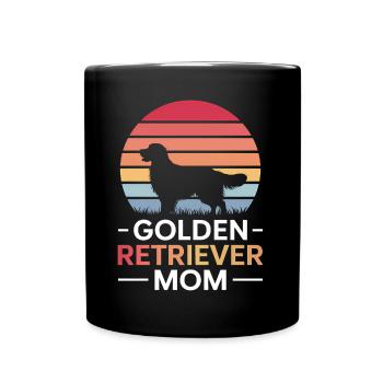 Golden Retriever Spruch Golden Retriever Geschenk - Tasse einfarbig - Schwarz - Vorne