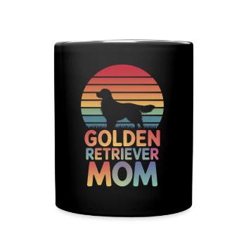 Golden Retriever Spruch Golden Retriever Geschenk - Tasse einfarbig - Schwarz - Vorne