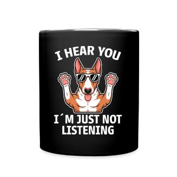 Bullterrier Spruch Lustiges Bullterrier Geschenk - Tasse einfarbig - Schwarz - Vorne