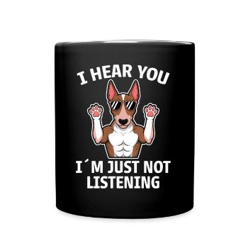 Bullterrier Spruch Lustiges Bullterrier Geschenk - Tasse einfarbig - Schwarz - Vorne