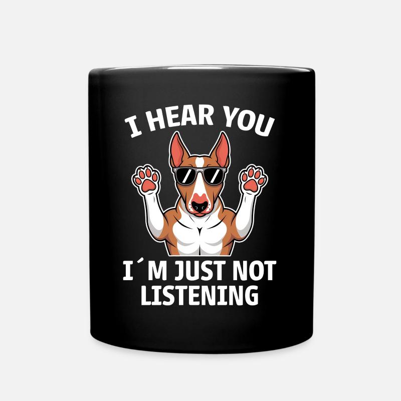 Bull Terrier Saying Funny Bull Terrier Gift - Full Colour Mug - black