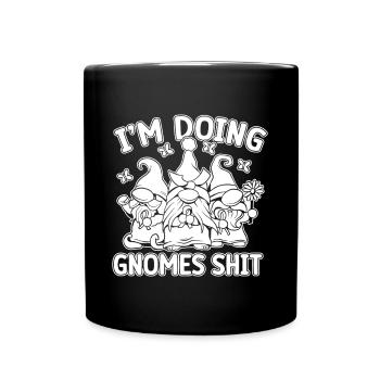 Costume de Gnome Hommes Je Fais De La Merde des Gnomes - Mug uni - noir - Devant