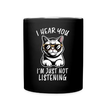 British Shorthair Dire Drôle de Chats Cadeau - Mug uni - noir - Devant