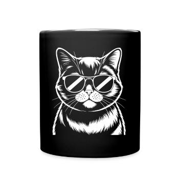 British Shorthair Design Cadeau de chat drôle - Mug uni - noir - Devant