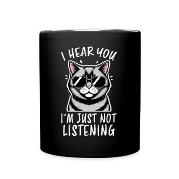 British Shorthair Dire Drôle de Chats Cadeau - Mug uni - noir - Devant