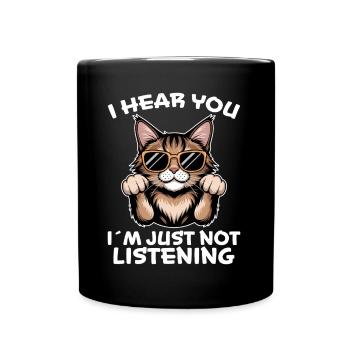Maine Coon Saying Funny Maine Coon Gift - Full Colour Mug - black - Front